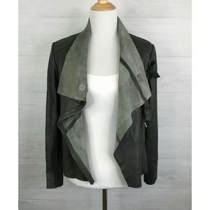 MUUBAA London Leather Jacket Size 8 NWT!